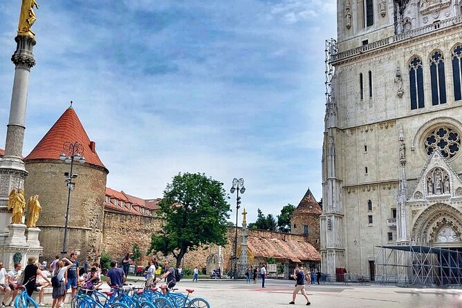 Zagreb Highlights Bike Tour - St. Mark’s Church and Grič Tunnel